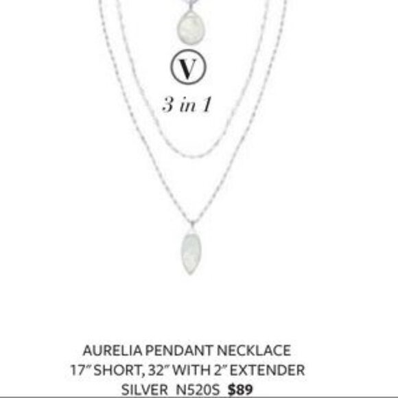 ✨ Stella and Dot Mother Of Pearl Aurelia 3 in 1 Necklace ✨ - Picture 1 of 11